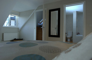 View into bedroom of loft conversion