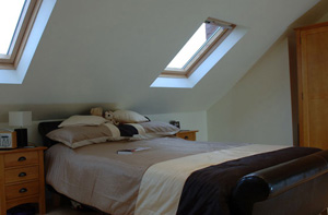 View into bedroom of loft conversion