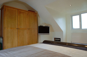 View into bedroom of loft conversion