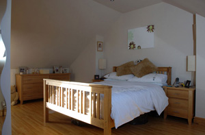 View into bedroom of loft conversion